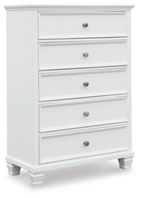 Fortman White Chest of Drawers