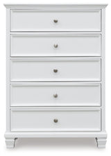 Fortman White Chest of Drawers