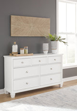 Fortman White Dresser by Ashley at Eve Furniture