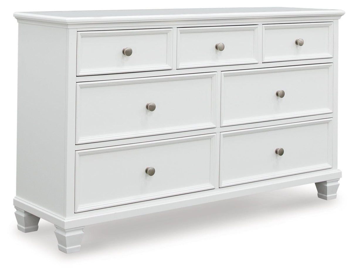 Fortman White Dresser by Ashley at Eve Furniture