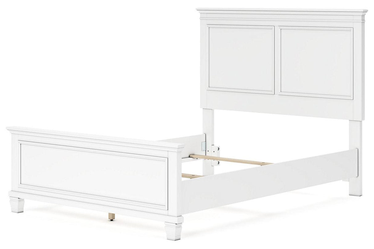 Fortman White Full Panel Bed by Ashley at Eve Furniture