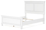 Fortman White Full Panel Bed by Ashley at Eve Furniture