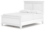 Fortman White Full Panel Bed by Ashley at Eve Furniture