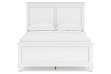 Fortman White Full Panel Bed by Ashley at Eve Furniture