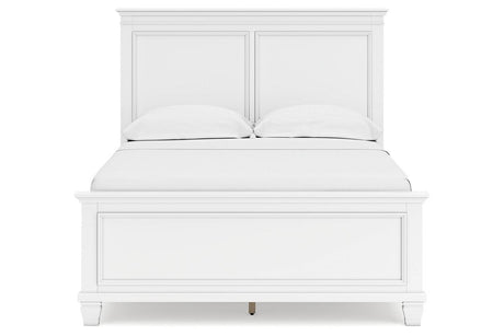 Fortman White Full Panel Bed by Ashley at Eve Furniture