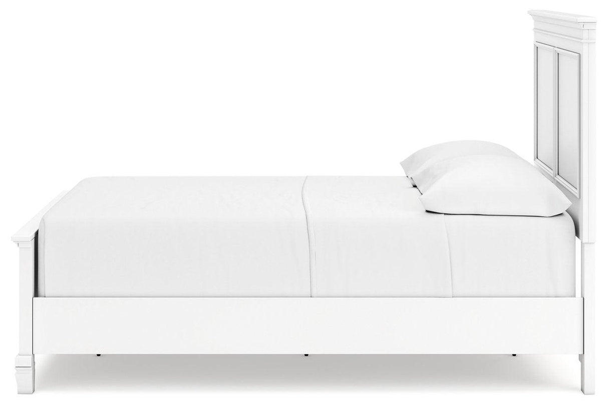 Fortman White Full Panel Bed by Ashley at Eve Furniture