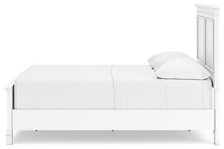Fortman White Full Panel Bed by Ashley at Eve Furniture