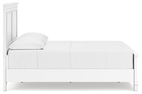 Fortman White Full Panel Bed by Ashley at Eve Furniture