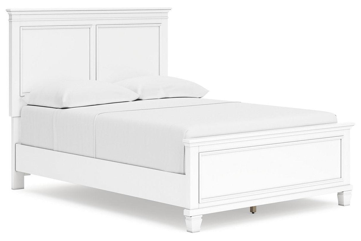 Fortman White Full Panel Bed by Ashley at Eve Furniture