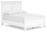 Fortman White Full Panel Bed by Ashley at Eve Furniture