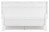 Fortman White King Panel Bed by Ashley at Eve Furniture