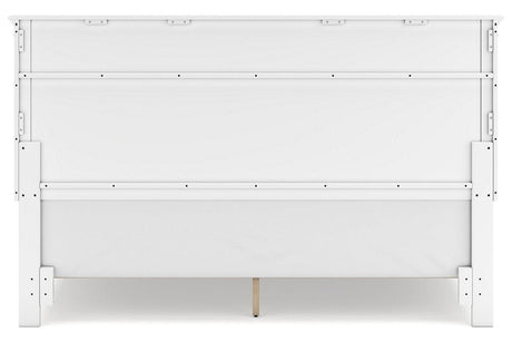 Fortman White King Panel Bed by Ashley at Eve Furniture