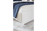 Fortman White King Panel Bed by Ashley at Eve Furniture