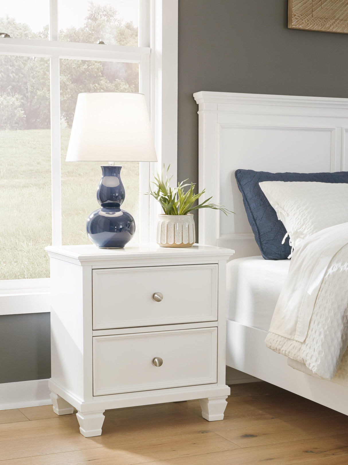 Fortman White Nightstand by Ashley at Eve Furniture