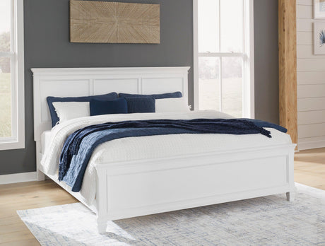 Fortman White Panel Bedroom Set by Ashley at Eve Furniture