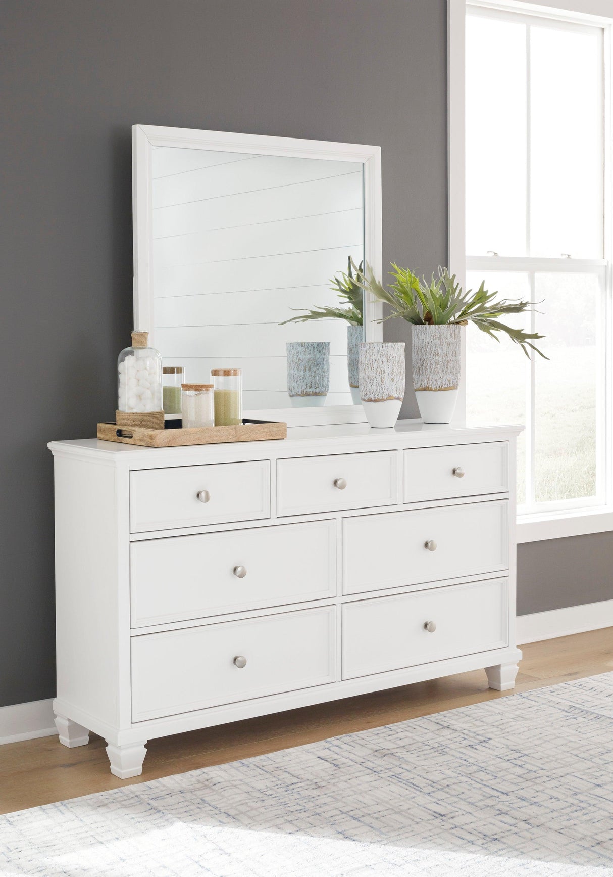Fortman White Panel Bedroom Set by Ashley at Eve Furniture