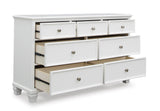 Fortman White Panel Bedroom Set by Ashley at Eve Furniture