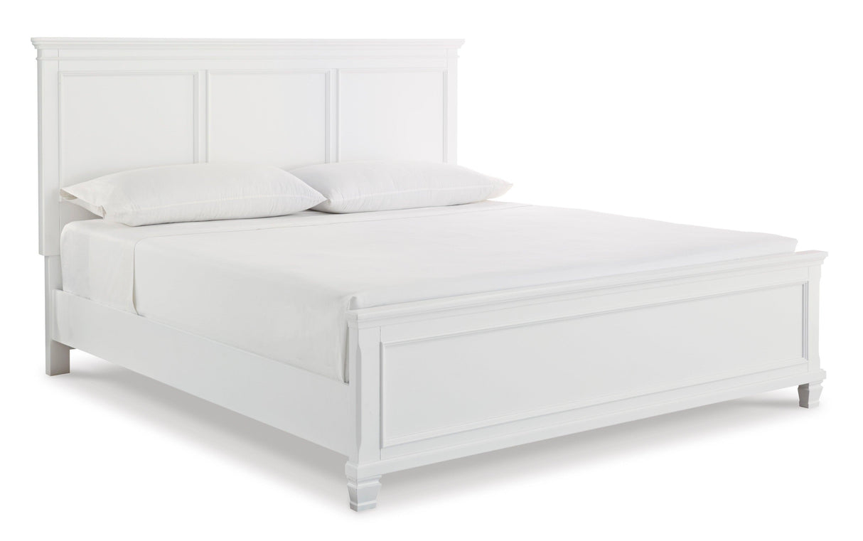 Fortman White Panel Bedroom Set by Ashley at Eve Furniture