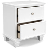 Fortman White Panel Storage Bedroom Set by Ashley at Eve Furniture