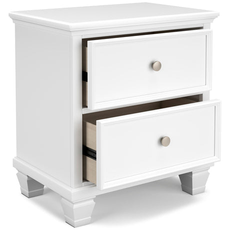Fortman White Panel Storage Bedroom Set by Ashley at Eve Furniture