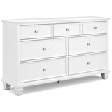 Fortman White Panel Storage Bedroom Set by Ashley at Eve Furniture