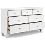 Fortman White Panel Storage Bedroom Set by Ashley at Eve Furniture