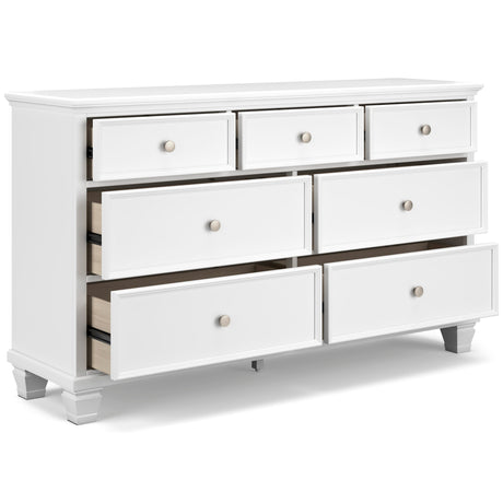 Fortman White Panel Storage Bedroom Set by Ashley at Eve Furniture