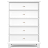 Fortman White Panel Storage Bedroom Set by Ashley at Eve Furniture