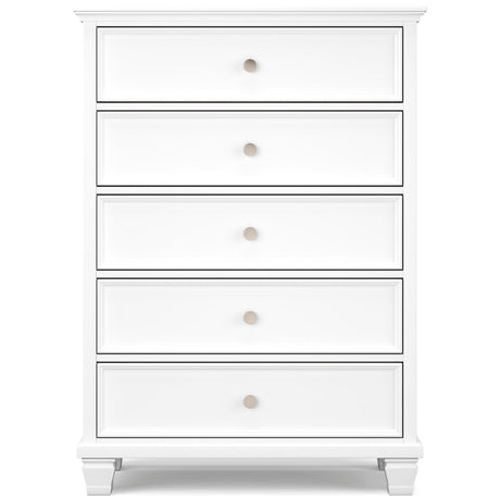 Fortman White Panel Storage Bedroom Set by Ashley at Eve Furniture