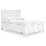 Fortman White Panel Storage Bedroom Set by Ashley at Eve Furniture