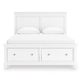 Fortman White Panel Storage Bedroom Set by Ashley at Eve Furniture