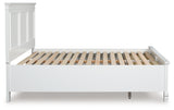 Fortman White Panel Storage Bedroom Set by Ashley at Eve Furniture