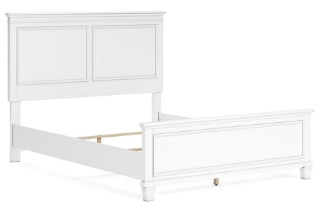 Fortman White Queen Panel Bed by Ashley at Eve Furniture
