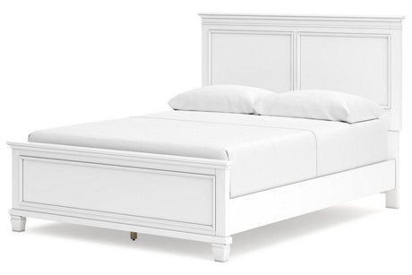 Fortman White Queen Panel Bed by Ashley at Eve Furniture