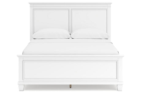 Fortman White Queen Panel Bed by Ashley at Eve Furniture