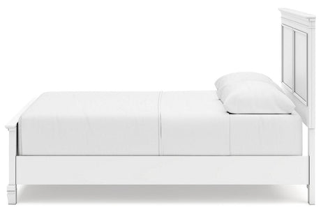 Fortman White Queen Panel Bed by Ashley at Eve Furniture