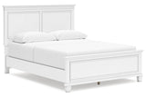 Fortman White Queen Panel Bed by Ashley at Eve Furniture
