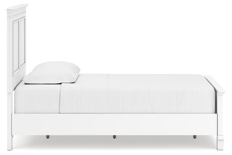 Fortman White Twin Panel Bed by Ashley at Eve Furniture