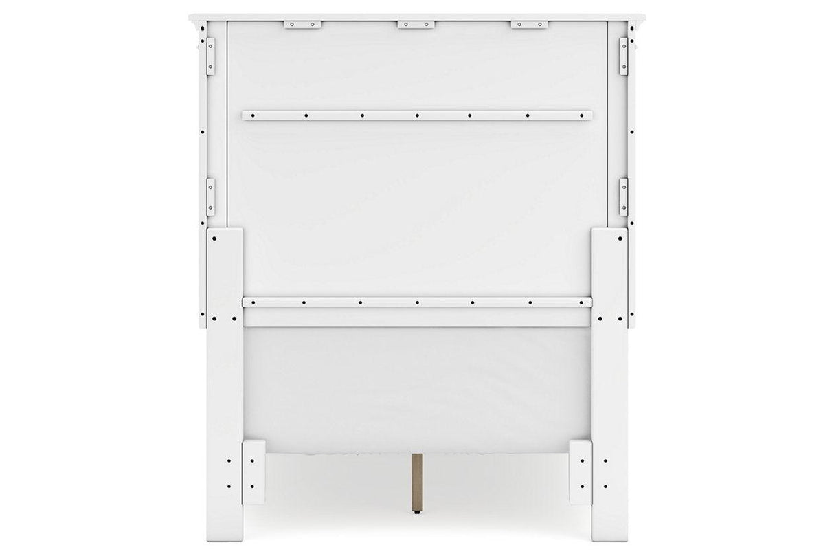 Fortman White Twin Panel Bed by Ashley at Eve Furniture