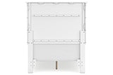 Fortman White Twin Panel Bed by Ashley at Eve Furniture