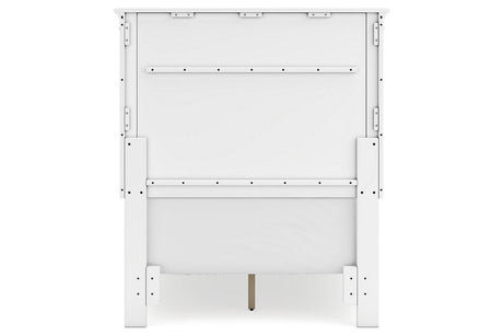 Fortman White Twin Panel Bed by Ashley at Eve Furniture