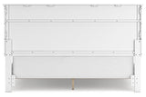 Fortman White California King Panel Bed by Ashley at Eve Furniture