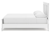 Fortman White California King Panel Bed by Ashley at Eve Furniture