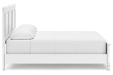 Fortman White California King Panel Bed by Ashley at Eve Furniture