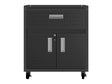 Fortress 31.5" Mobile Garage Cabinet with Drawer and Shelves in Charcoal Grey by Manhattan Comfort at Eve Furniture