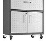 Fortress 31.5" Mobile Garage Cabinet with Drawer and Shelves in Grey by Manhattan Comfort at Eve Furniture