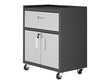 Fortress 31.5" Mobile Garage Cabinet with Drawer and Shelves in Grey by Manhattan Comfort at Eve Furniture