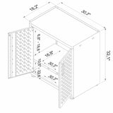 Fortress 31.5" Mobile Garage Cabinet with Shelves in Grey by Manhattan Comfort at Eve Furniture