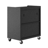 Fortress 31.5" Mobile Garage Cabinet with Shelves in Grey by Manhattan Comfort at Eve Furniture