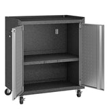 Fortress 31.5" Mobile Garage Cabinet with Shelves in Grey by Manhattan Comfort at Eve Furniture